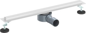 vidaXL 360° Νεροχύτης ντους με λεπτό μοντέλο Ασημί 60 cm