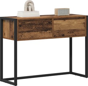 vidaXL End Table Παλιό Ξύλο 100 x 36 x 75 εκ. Επεξεργασμένο ξύλο