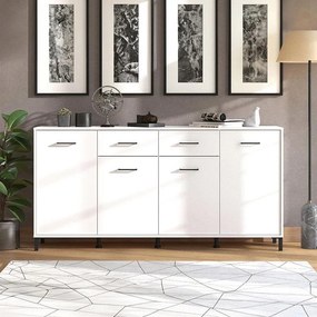 Κομότα - Μπουφές Vienne 4K2F Λευκό 183x40x90 εκ. 183x40x90 εκ.
