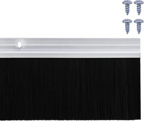 vidaXL Σφραγίδες πόρτας με βούρτσες που προσαρτώνται 6 pcs Ασημί