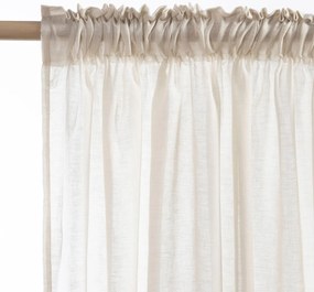Κουρτίνα (140x270) Με Τρέσα Nef-Nef Homeware Dione Μπεζ