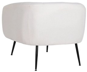 Πολυθρόνα DKD Home Decor Μαύρο Μπεζ Χρυσό Αφρός Ξύλο Μέταλλο 81 x 75 x 73 cm