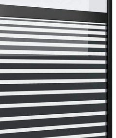 vidaXL Συρόμενη Πόρτα Μαύρο 102.5 x 205 cm Tempered γυαλί, Αλουμίνιο