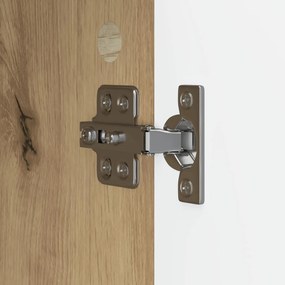 vidaXL Πλαϊνό γραφείο Artisan Δρυς 89 x 34,5 x 80 εκ