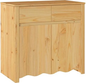 vidaXL Πλαϊνό γραφείο με συρτάρι Drammen Δρυς 79 x 43 x 75.5 εκ.