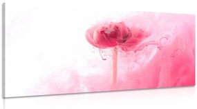 Εικόνα ενός ροζ λουλουδιού σε ένα ενδιαφέρον σχέδιο