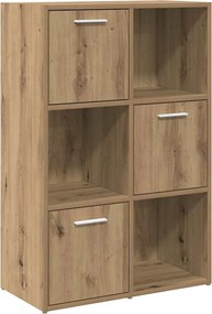 vidaXL Βιβλιοθήκη Τεχνίτης Δρυς 60,5x30x90 εκ. Επεξεργασμένο Ξύλο