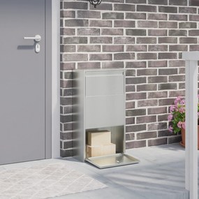 vidaXL Γραμματοκιβώτιο Πακέτων 44x22x82 εκ. Γαλβανισμένος Χάλυβας