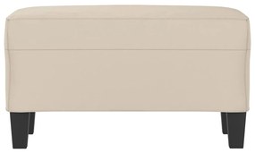 vidaXL Πάγκος Κρεμ 70 x 35 x 41 εκ. από Ύφασμα Μικροϊνών