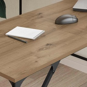 vidaXL Γραφείο Artisan Oak 149 x 149 x 75 εκ. Επεξεργασμένο ξύλο