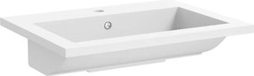 vidaXL Νιπτήρας Λευκός 600 x 450 x 120 χιλ. Γρανιτένιος