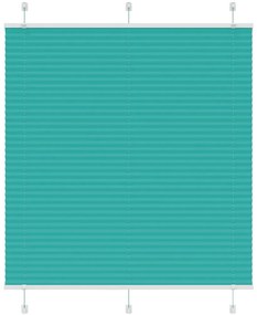 vidaXL Πλισέ περσίδα Petrol Green 120x150 cm Πλάτος υφάσματος 119,4 cm