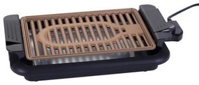 Ψησταριά Oliver Voltz OV51015P, 1200W, 30x21 cm, Θερμοστάτης, Αντικολλητική επίστρωση, Δίσκος λίπους, Μαύρο/καφέ