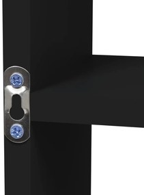 vidaXL Ραφιέρα Τοίχου 8 Τμημάτων Μαύρη