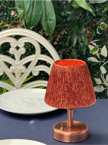 Stewehome Μοντέρνο φωτιστικό LED επιτραπέζιο με λεπτομέρειες από χαλκό