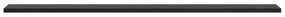 vidaXL Δίσκος Βιβλιοθήκης 4 pcs Μαύρο 100 x 40 x 1.5 εκ. Μοριοσανίδα