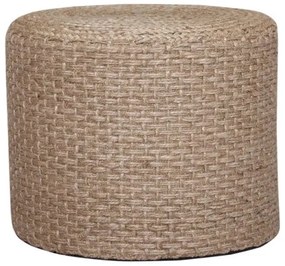 Σκαμπό Axar Inart γιούτα Φ40x40εκ 302-000034-302-000034-Μπεζ 302-000034