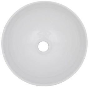 vidaXL Σετ Επίπλων Μπάνιου 2 Τεμαχίων Λευκό Κεραμικό