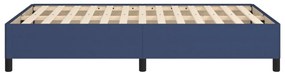 vidaXL Πλαίσιο κρεβατιού χωρίς στρώμα μπλε 120x200cm ύφασμα
