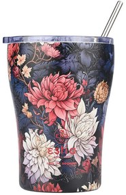 Ποτήρι - Θερμός Με Καλαμάκι Save The Aegean Midnight Blossom 01-22945 350ml Multi Estia