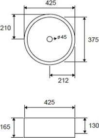 Karag LT 3070 42x42 - Επιτραπέζιος νιπτήρας