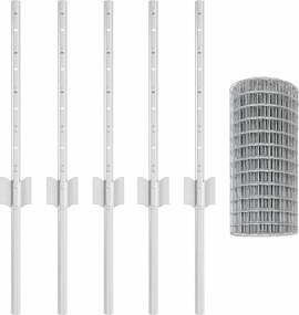 vidaXL Τεντώτο με στήριγμα Ασημί 0,4 x 10 μ Ατσάλι