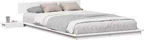 vidaXL Σκελετός Κρεβατιού Λευκό 120 x 190 cm ξύλο