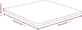 vidaXL Επιφάνεια Τραπεζιού 50x50x1,5 εκ. από Μπαμπού
