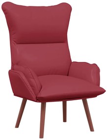 vidaXL Χαλαρωτική Πολυθρόνα Μπορντό 69 x 74 x 93 εκ. Τεχνητό δέρμα