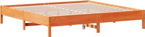 vidaXL Σκελετός Κρεβ. Χωρίς Στρώμα Καφέ Κεριού 180x200 εκ Μασίφ Πεύκο