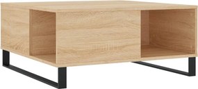 vidaXL Τραπεζάκι Σαλονιού Sonoma Δρυς 80x80x36,5 εκ. Επεξεργασμ. Ξύλο