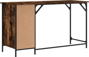 vidaXL Γραφείο Υπολογιστή Καπνιστή Δρυς 131x48x75εκ. από Επεξεργ. Ξύλο