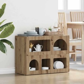 vidaXL Πλαϊνό γραφείο ELST Artisan Oak 80.5 x 35 x 59 εκ.