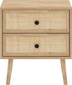 Κομοδίνο Oslo pakoworld sonoma 50x39x55εκ