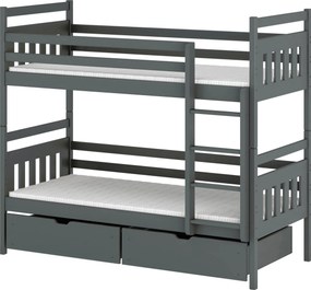 Παιδική Κουκέτα - ADAS 90x200 Graphite