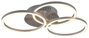 Φωτιστικό Οροφής - Πλαφονιέρα Circle R62823107 27W Led 43x9cm Nickel Mat RL Lighting Metal