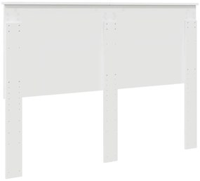 vidaXL Κεφαλάρι με κεφαλάρι Λευκό 140 cm Επεξεργασμένο ξύλο