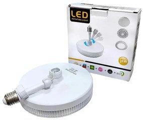 LED φωτιστικό οροφής 24W Φ230 6500Κ Ψυχρό φως Ε27 - LED Rotating Light