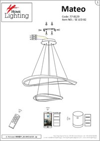 SE LED SMART 82 MATEO PENDANT COFFEE BROWN Β5