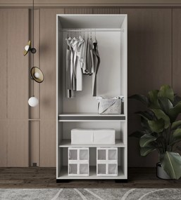 Ντουλάπα Γκρι DREIN 90x52x210