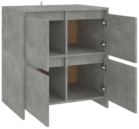 vidaXL Ντουλάπια 2 τεμ. Γκρι Σκυροδέματος 70 x 41 x 75 εκ. Μοριοσανίδα