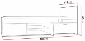 Κρεβάτι Omaha G124, Μονόκλινο, Ανοιχτό καφέ, 90x200, Πλαστικοποιημένη μοριοσανίδα, Τάβλες για Κρεβάτι, 114x203x80cm, 95 kg | Epipla1.gr