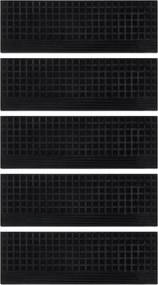 vidaXL Πατάκια Σκάλας 5 τεμ. 25 x 75 εκ. από Καουτσούκ