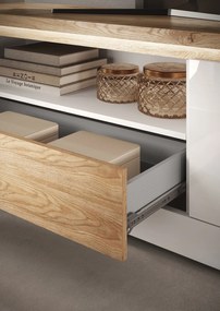 Έπιπλο Τηλεόρασης Ανθρακί Οξειδωμένο 121x43x57