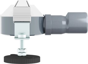 vidaXL 360° Νεροχύτης ντους με λεπτό μοντέλο Ασημί 70 cm
