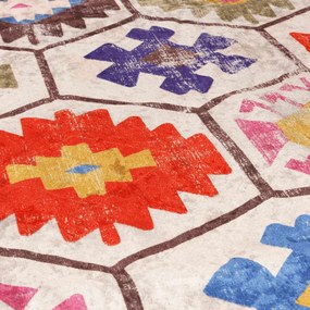 vidaXL Χαλί Πλενόμενο Πολύχρωμο 120 x 180 εκ.