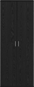vidaXL Highboard 70 x 33.5 x 180 εκ. Επεξεργασμένο Ξύλο Μαύρη Οξυά