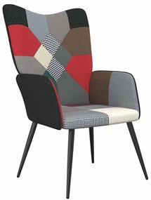 vidaXL Πολυθρόνα Relax Σχέδιο Patchwork Υφασμάτινη