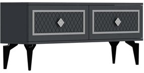 Έπιπλο Τηλεόρασης Arel 475OLV2646 120x29,6x49cm Anthracite-Silver