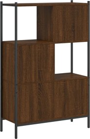 vidaXL Βιβλιοθήκη Καφέ Δρυς72x28x109 εκ. από Επεξεργασμένο Ξύλο